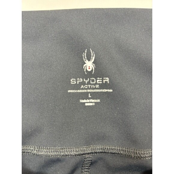 Spyder Leggings Black Large Pockets Large Logo on Leg - Picture 2 of 11